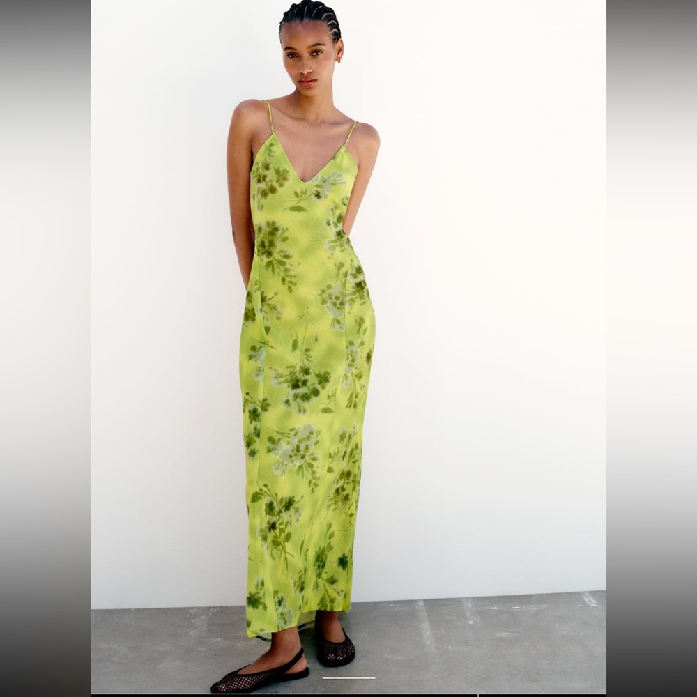 ZARA PRINTED MAXI DRESS